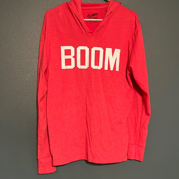 BOOM Long sleeve hoodie T-shirt - Picture 1 of 5